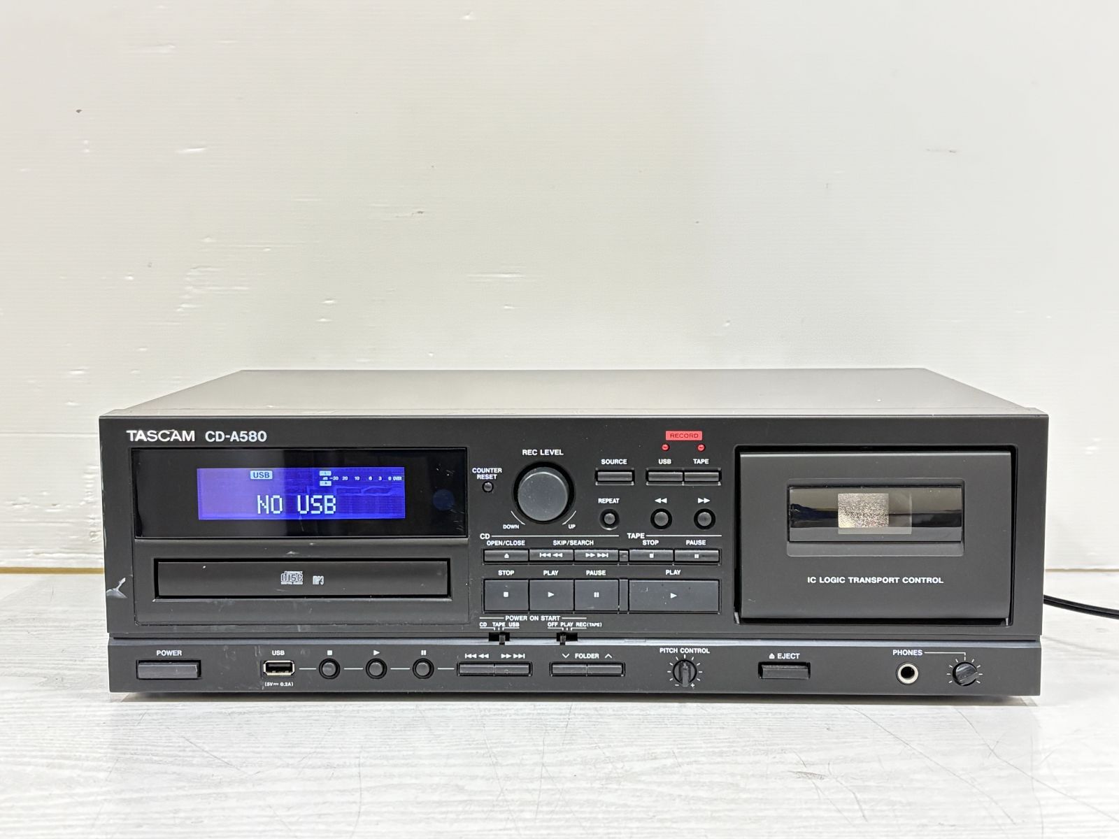 TEAC TASCAM CD A 580 ラックマウントカセットレコーダー USBメモリ 動作品