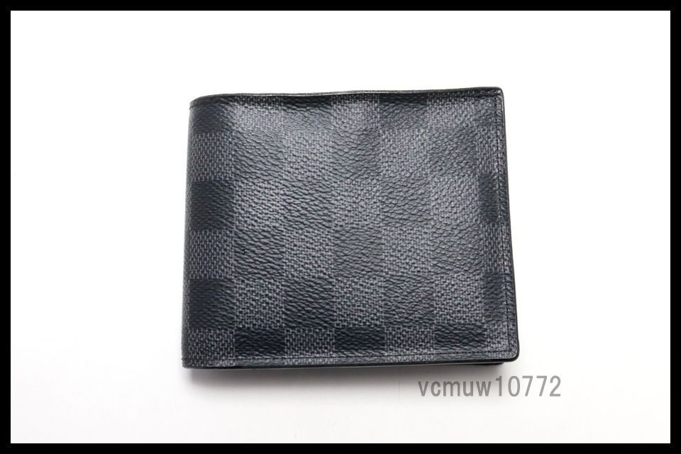 近年モデル 美 LOUIS VUITTON ダミエグラフィット ポルトフォイユマルコNM レザー 2つ折り財布 ルイヴィトン 1106 sv 43244