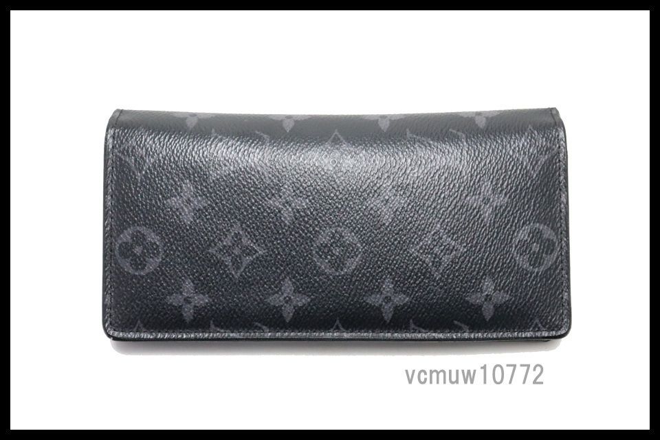 近年モデル 美 LOUIS VUITTON モノグラムエクリプス ポルトフォイユブラザ レザー 2つ折り長財布 ルイヴィトン 1106 fb 7658866