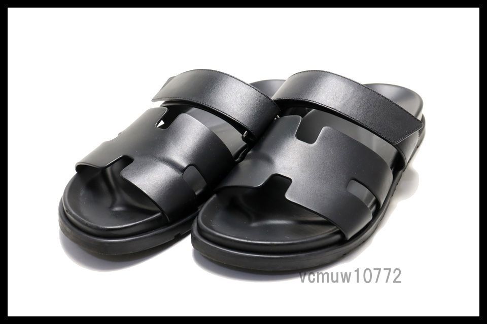 美 HERMES シプレ レザー サンダル 41 エルメス 1106 tk 129833