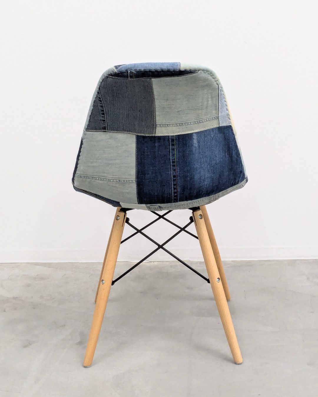 Bランク】デニムパッチワークチェア パッチワーク柄 - メルカリ