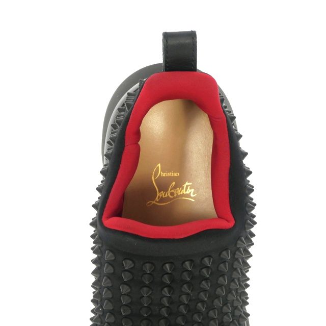  クリスチャンルブタン Christian louboutin Spike Sock ローカットスニーカー 靴 41.5 ブラック 黒 スニーカー 靴