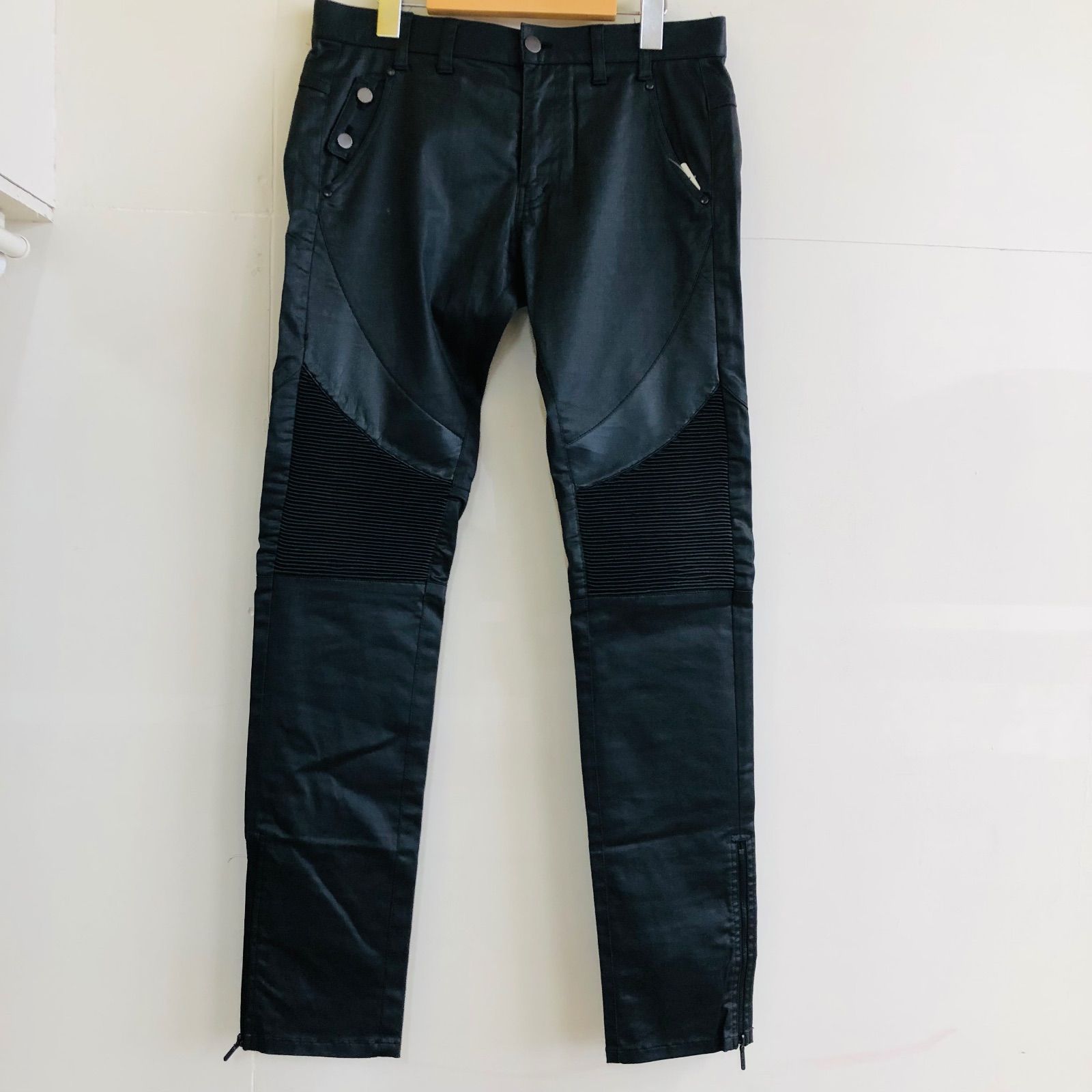 LEATHER | GalaabenD GalaabenD コーティング パンツ レザー riri