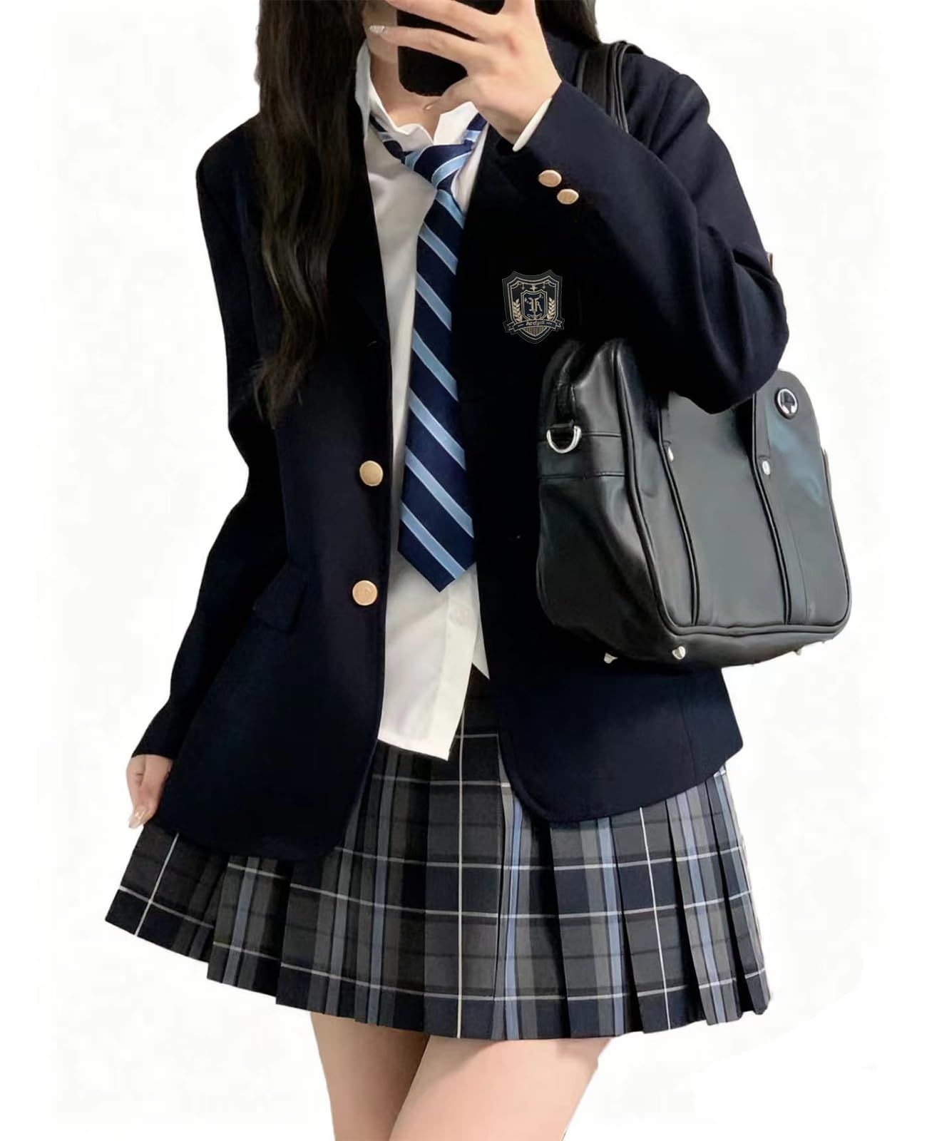 KALAOK コスプレ 制服 5点セット ブレザー スクール制服 プリーツスカート 女子高校生 学生服 JK コスチューム 衣装 卒業式 撮影