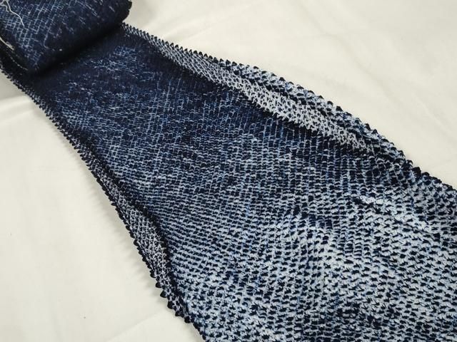 ∴ 上 夏物 浴衣 有松鳴海絞り 反物 着尺 湯のし前 綿 kh 6