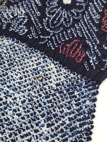  ∴ 上 夏物 浴衣 有松鳴海絞り 反物 着尺 湯のし前 立涌花文 綿 kh 6 浴衣反物 浴衣