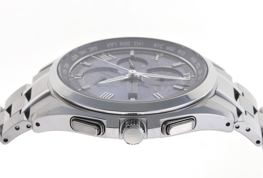  シチズン CITIZEN アテッサ ディア AT 8240-66 L H 800-A 1 CDW 06 ブルー クオーツ 電波ソーラー 世界 1700本 商品番号 A-159636 腕時計(クォーツ) 腕時計(アナログ)