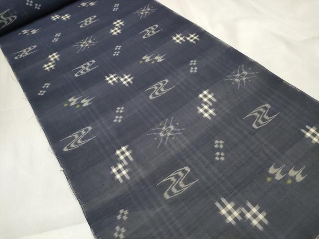 上 夏物 本場琉球絣 夏琉球 反物 着尺 証紙付き kh 6