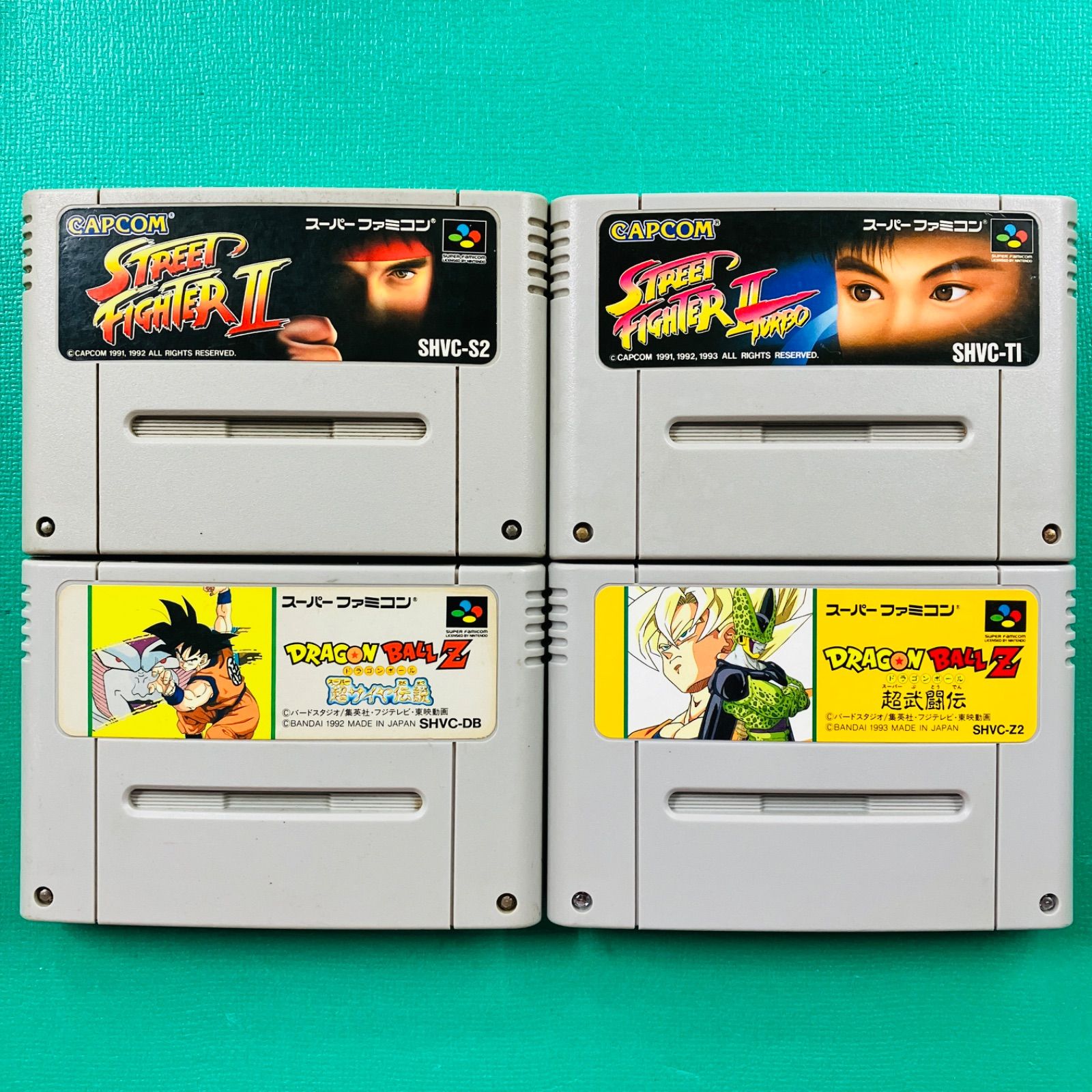 ドラゴンボールストリートファイターセット カセットのみ4点セット】スーパーファミコン ストリートファイターII