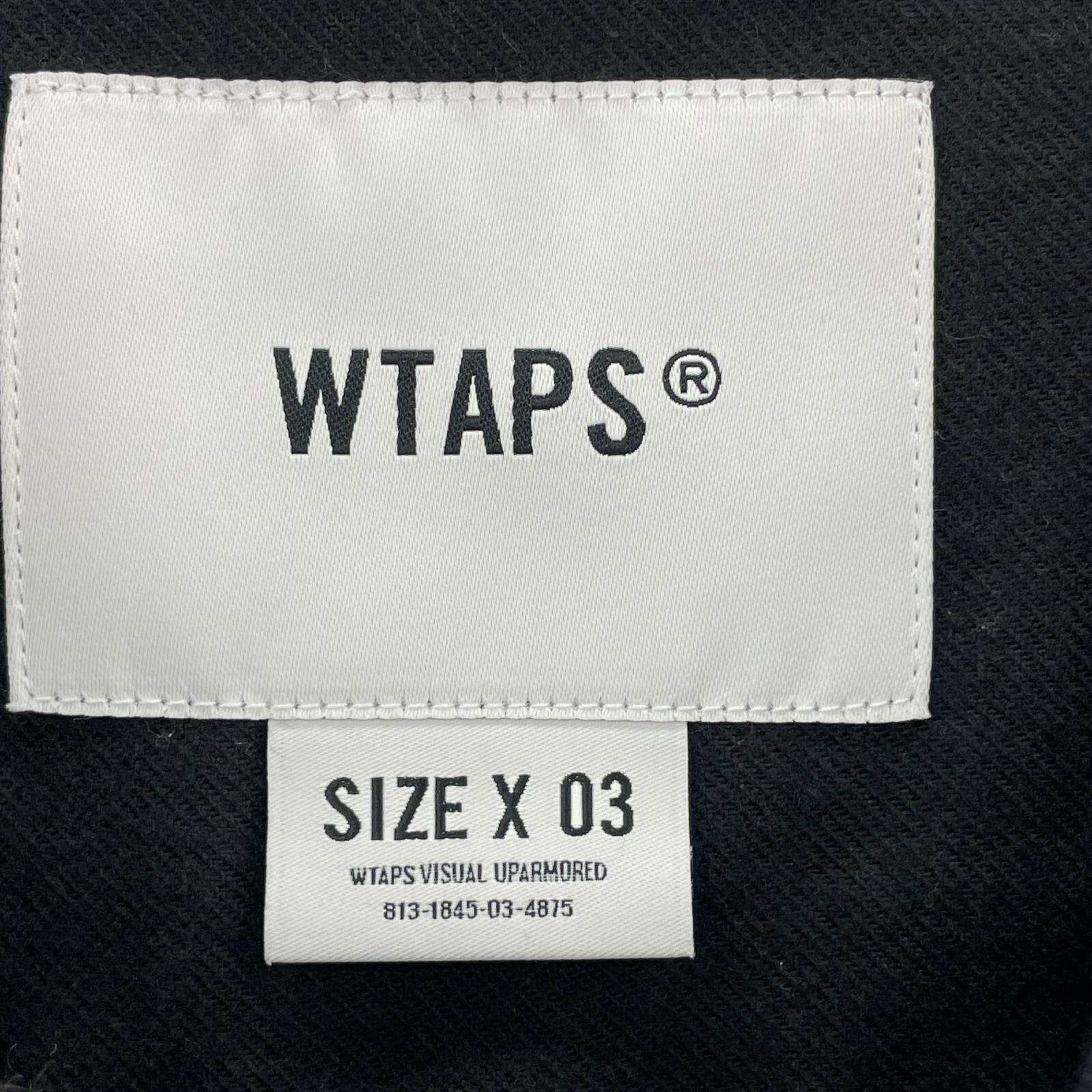 WTAPS シャツ ブラック 03 222TQDT-SHM05 - メルカリ