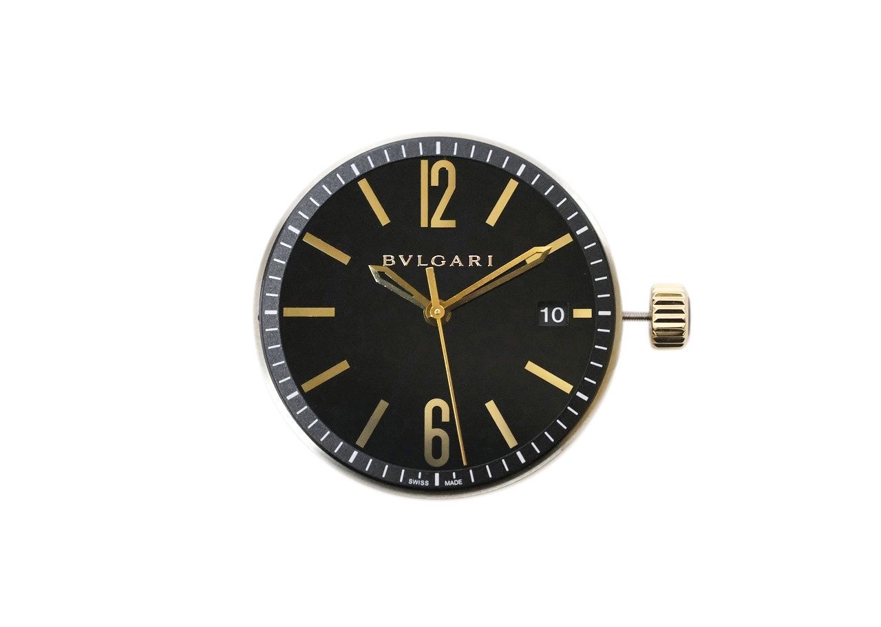 ブルガリ メンズ ブルガリブルガリ ムーブメント 自動巻き AT 黒文字盤 Cal BVL 191 可動品
