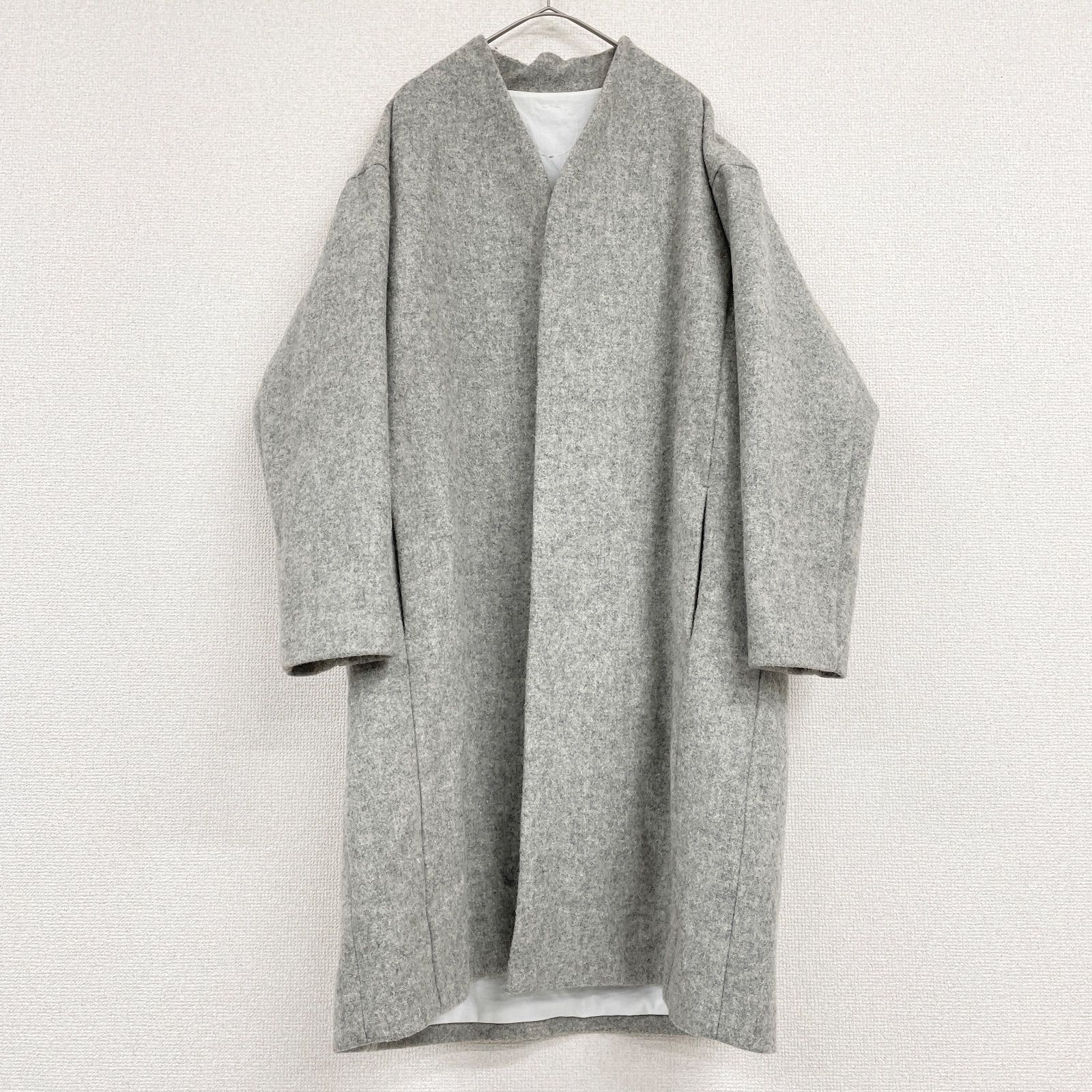 COSMIC WONDER コズミックワンダー ロングコート ノーカラー ウール