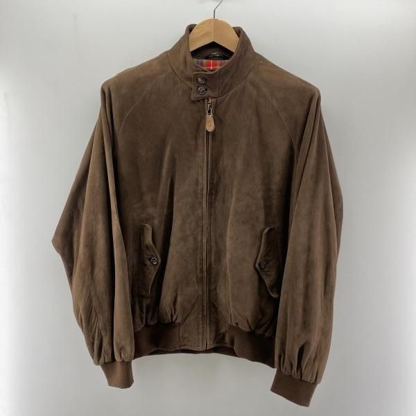 中古】BARACUTA G9 スエード ハリントンジャケット(シミあり) ブラウン