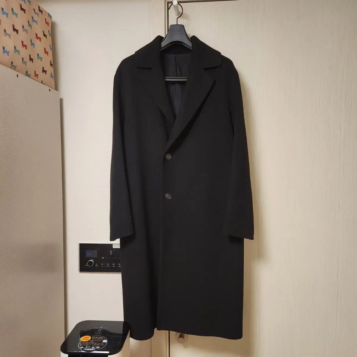 TIME ハンドメイド カシミア コート ブラック 100