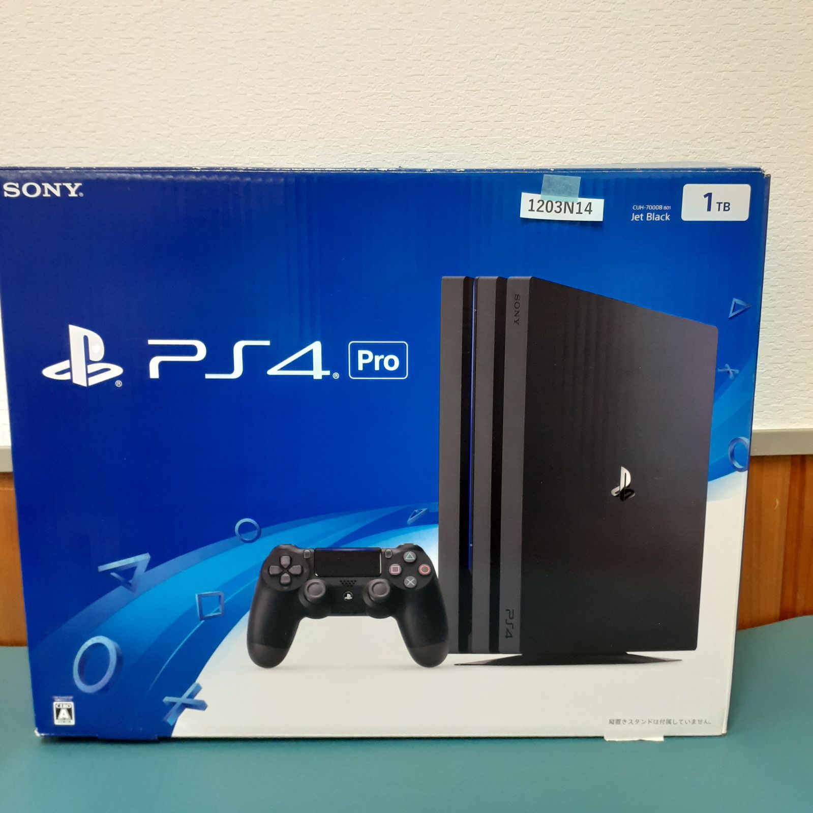 1203 N 14 SONY PlayStation 4 Pro PS 1 TB CUH 7000 B 01 ジェットブラック 起動 済み