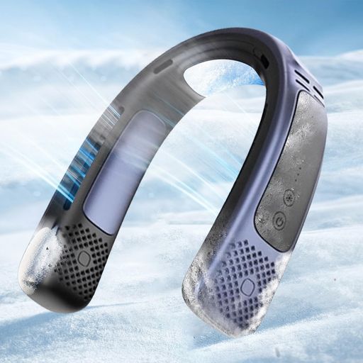 次世代のクールネッククーラー Hosiakly首掛け扇風機ネッククーラー冷却プレート携帯扇風機ネックファンねっくくーらーハンズフリー単独に冷却と送風調節 冷感ひんやり急速