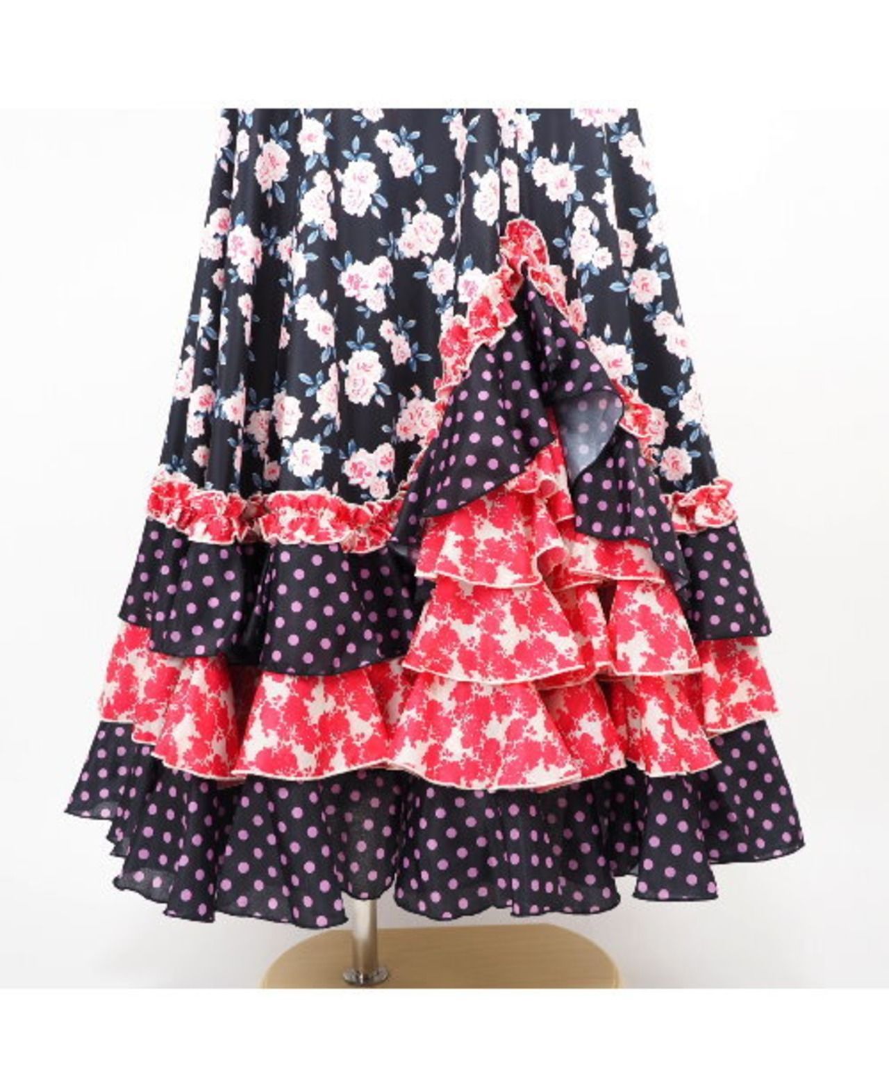 山型６段デザインブラック地