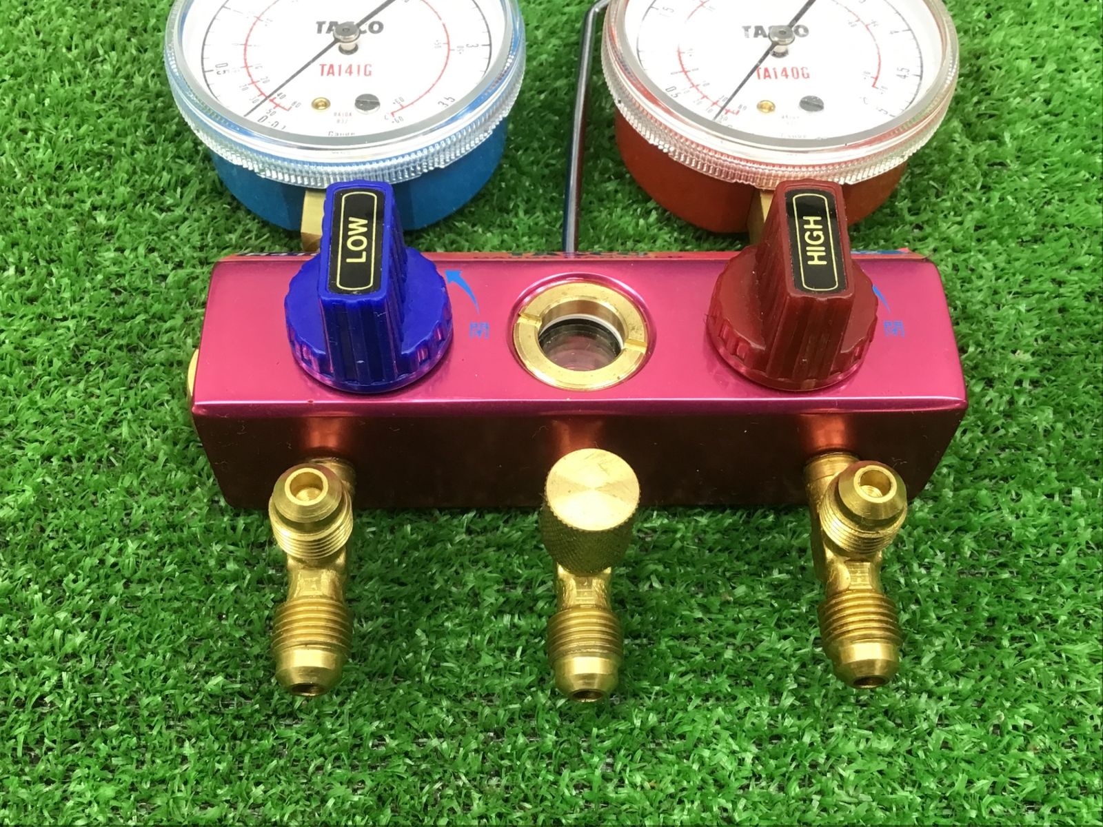 送料無料！【中古現状品】○TASCO ゲージマニホールド TA140G/TA141G