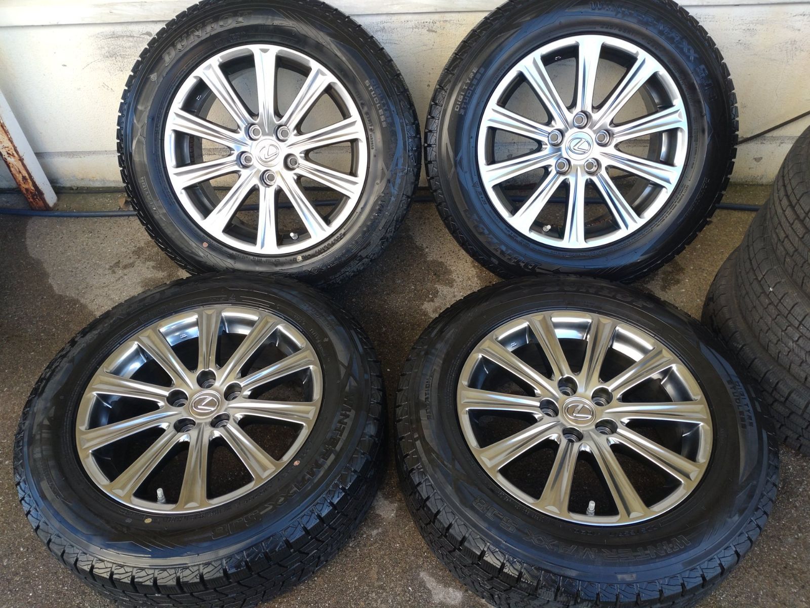 レクサス LEXUS NX 17インチ ホイール 17 7 0 J 35 114 3 5 H ＆ダンロップ WINTER MAXX SJ 8 225 65 R 4本