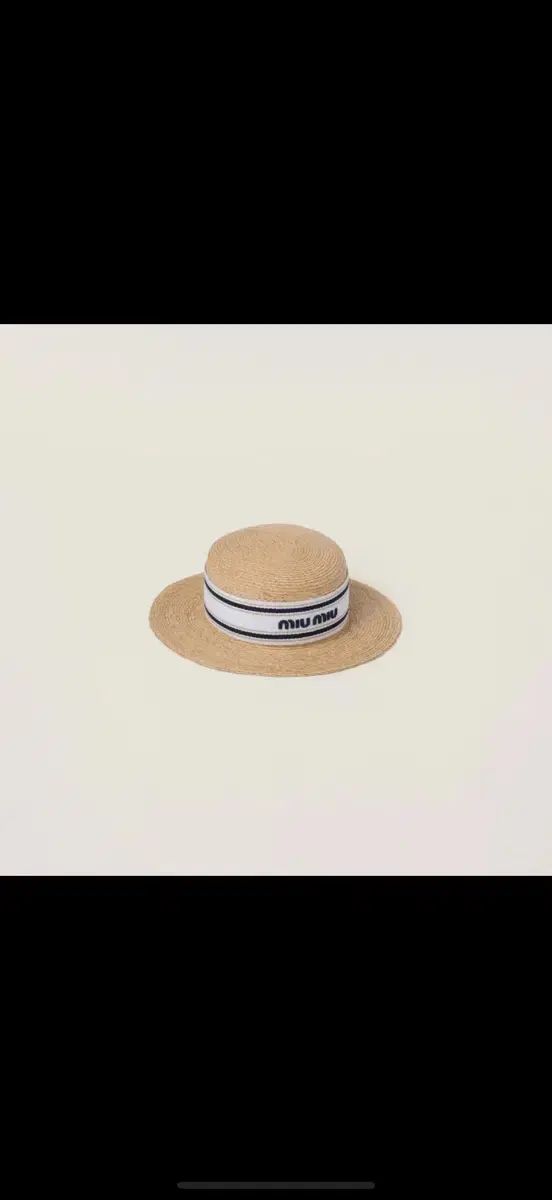 MIU ミュウミュウ 麦わら帽子 ラフィア ハット