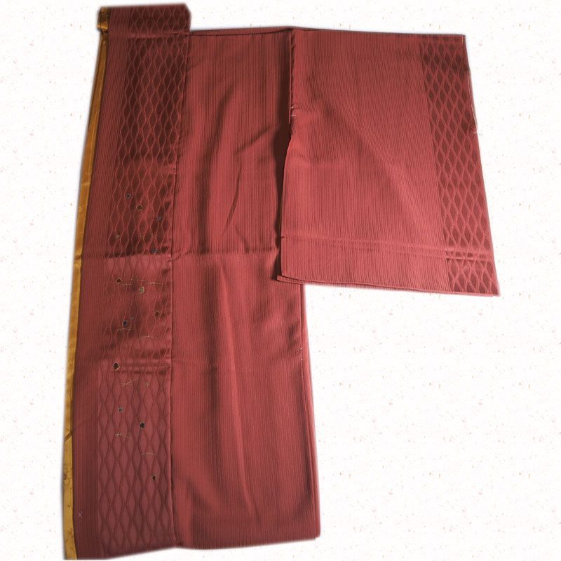 未仕立て 仮絵羽 正絹羽織 立涌縞紋