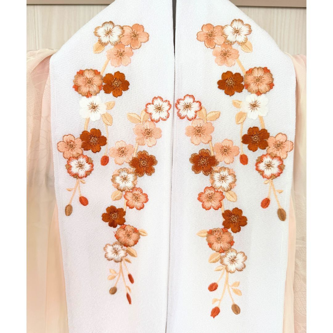 希少トールサイズ 美品 振袖6点フルセット 身丈168cm 正絹 赤×黒 雪輪