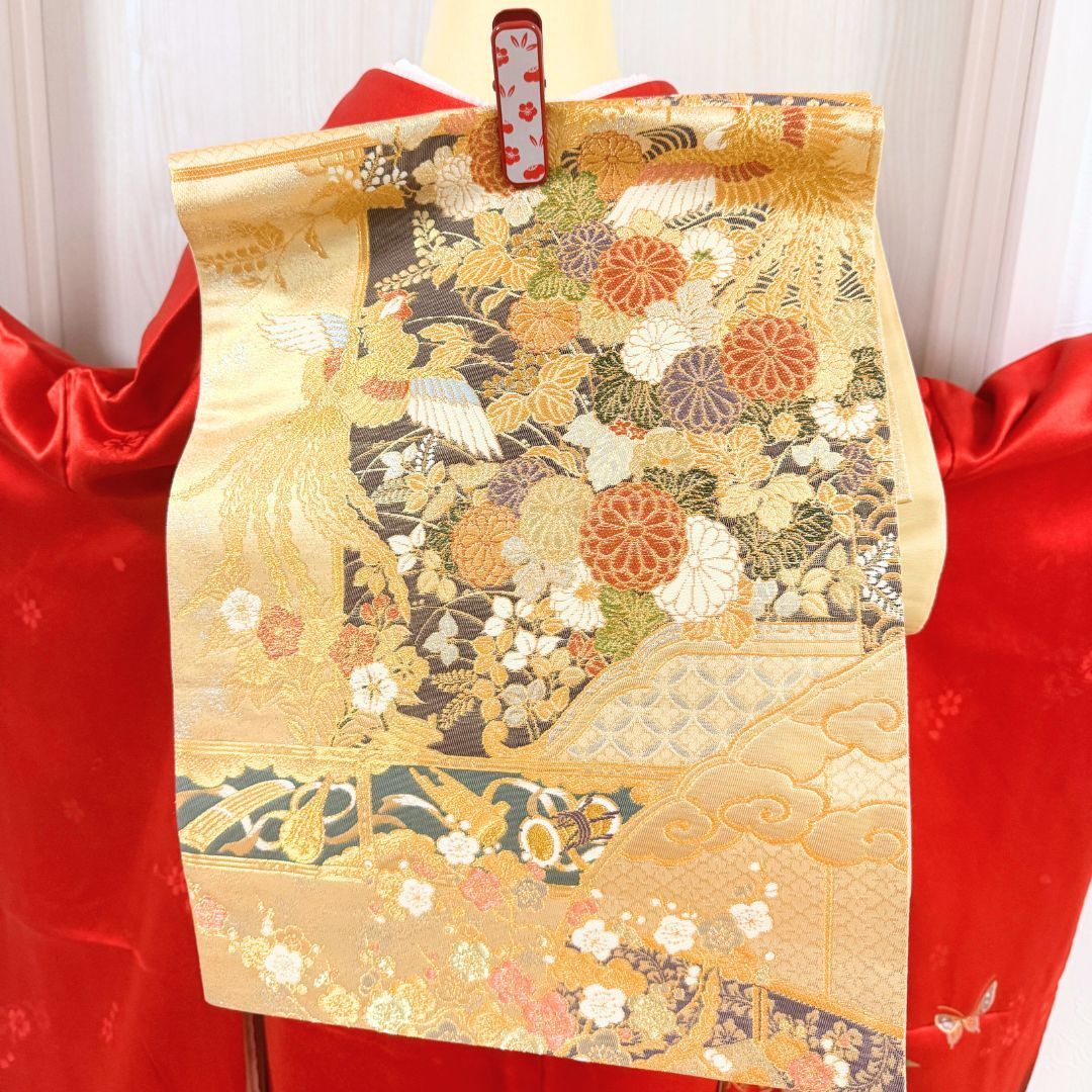 振袖セット 身丈169.5cm ふくよか 正絹 前撮り レア 希少　トールサイズ 希少トールサイズ 美品 振袖6点フルセット 身丈168cm 正絹 赤×黒 雪輪