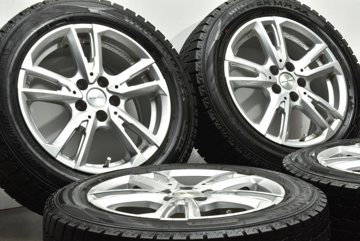 バリ溝 EURO TECH 15 in 6 J 38 PCD 100 ハブ径57 1 mm 球面座 ウィンターマックスWM 02 185 60 R フォルクスワーゲン ポロ アウディ A