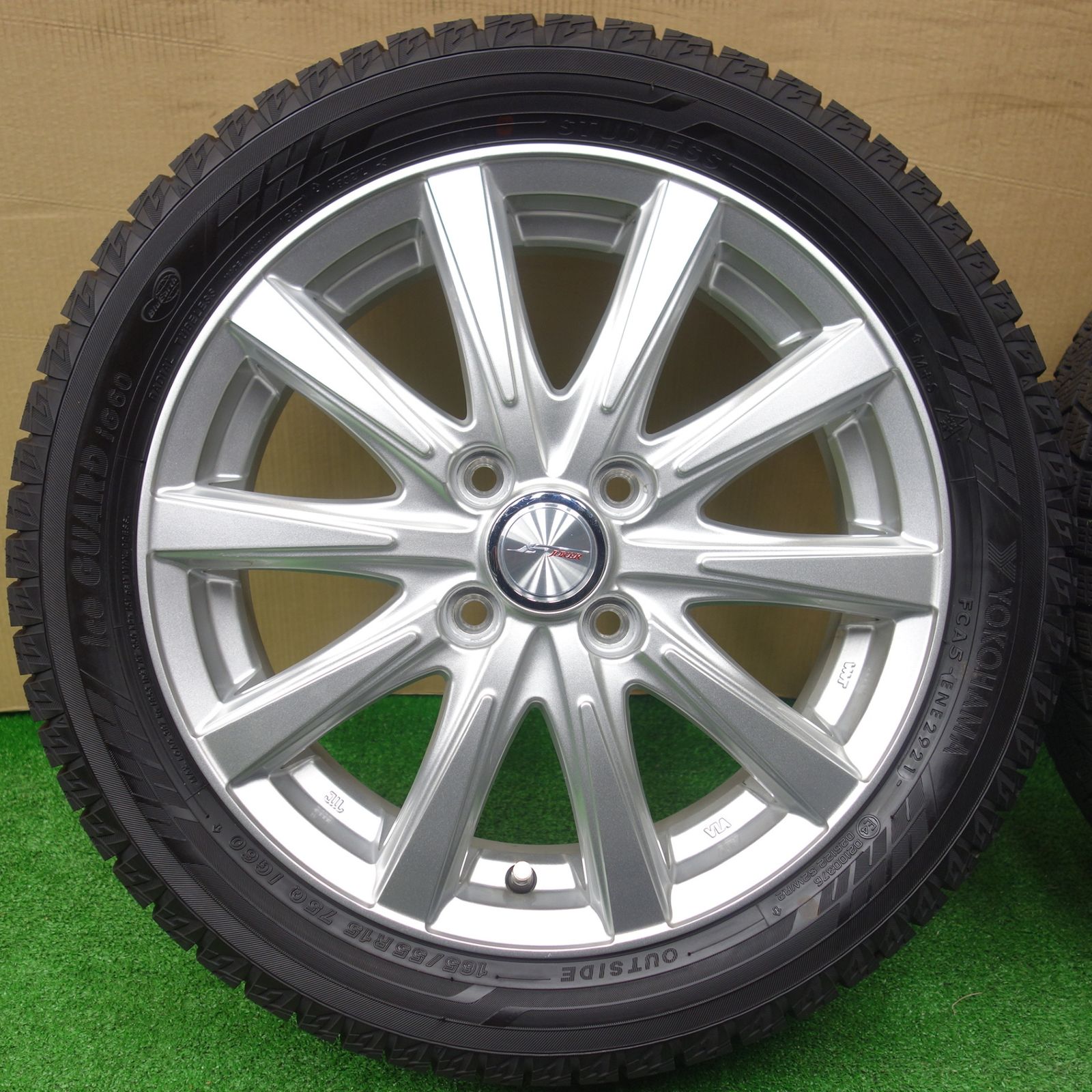 バリ溝 21年 キレイ ほぼ10分 スタッドレス 165 55 R 15 ヨコハマ アイスガード iG 60 JOKER ジョーカー 15インチ 軽サイズ PCD 100 4 H ス アシスト機能 ファーストカー