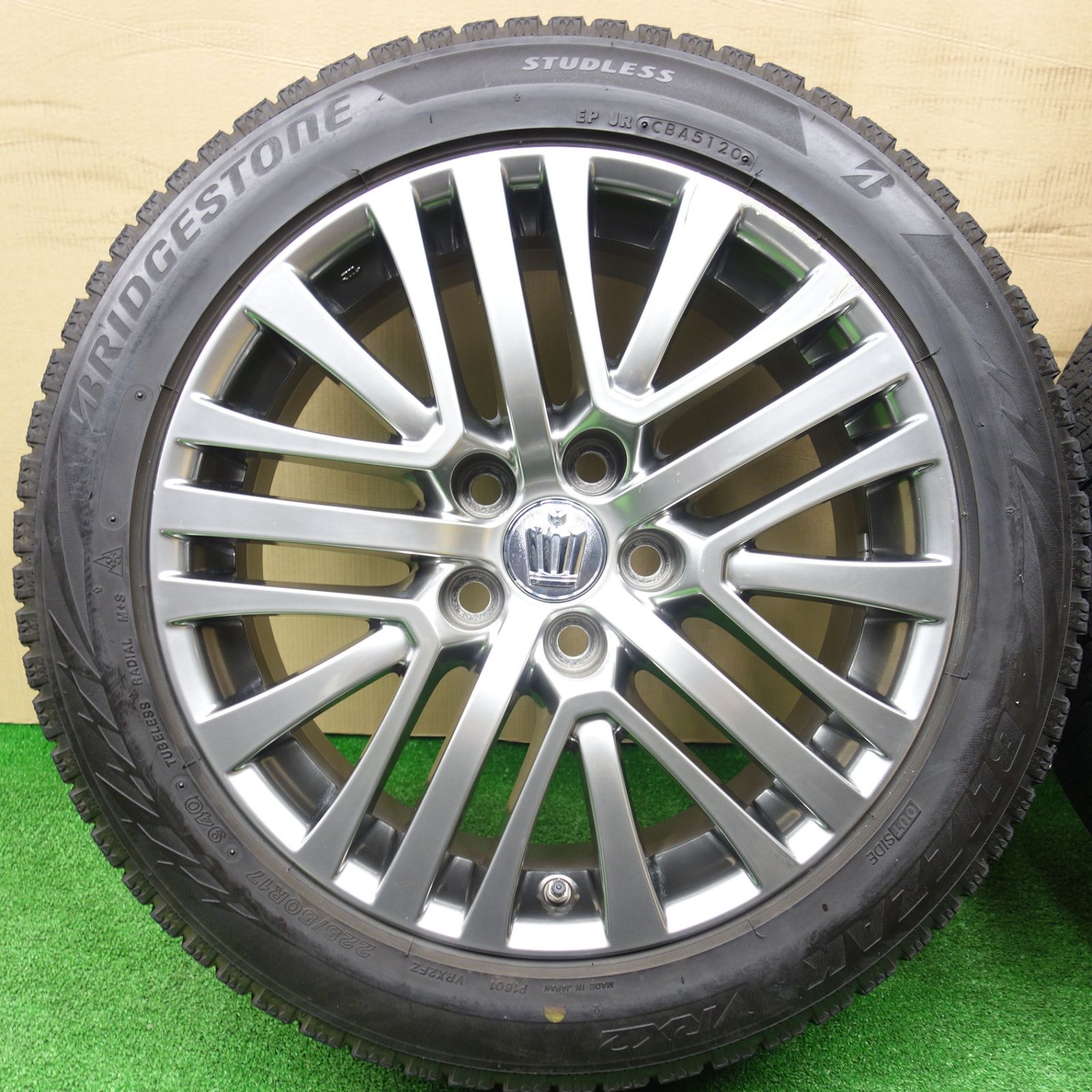 センサー付 トヨタ 210系 クラウン マジェスタ 225 50 R 17 スタッドレス ブリヂストン ブリザック VRX 2 17インチ PCD 114 3 5 H ス