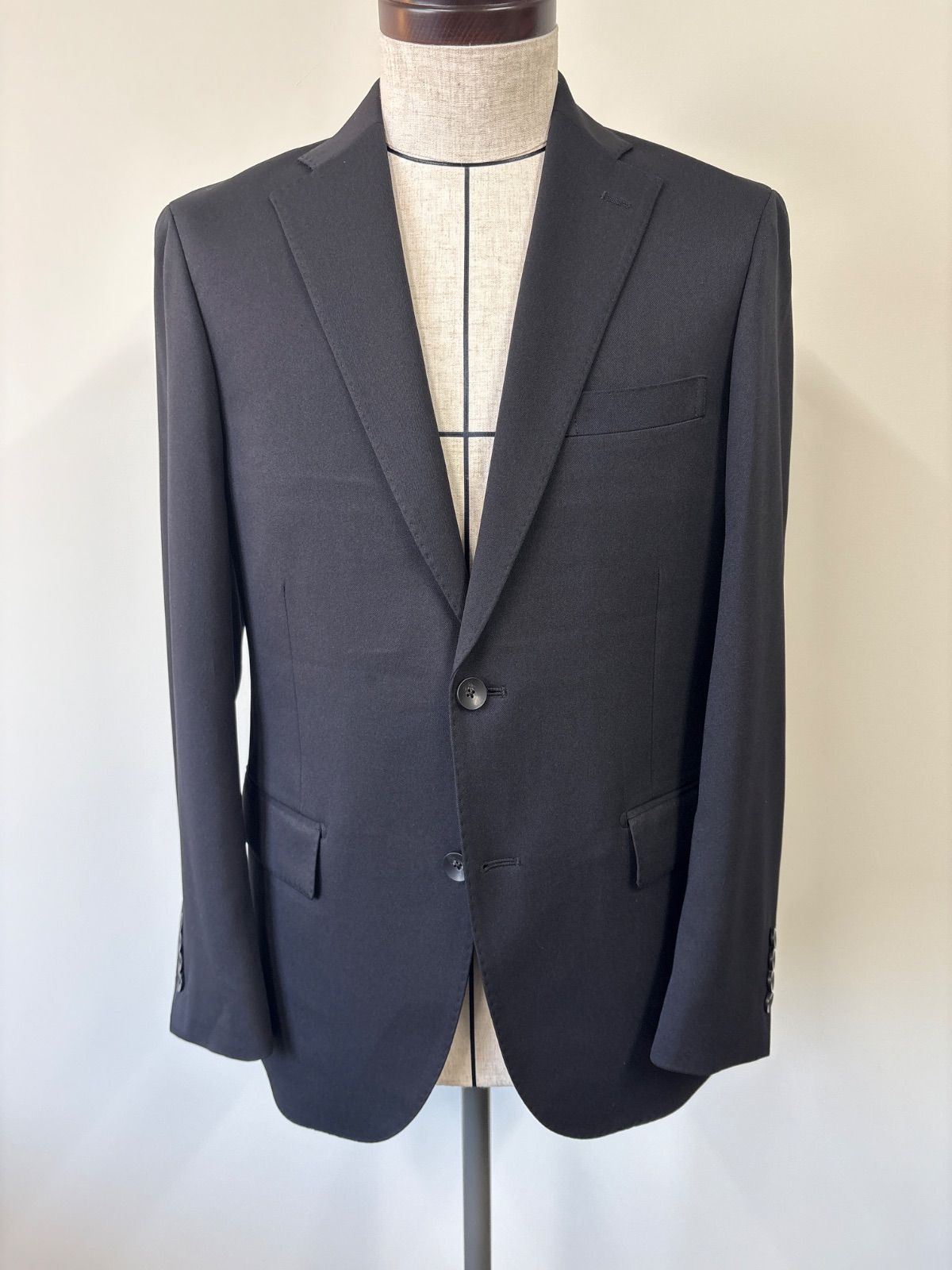 JOHN PIAERSE ウォッシャブル ブラックストレッチスーツ サイズA 5 M 2251 27