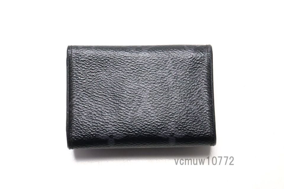 RFIDタグ近年モデル 美 LOUIS VUITTON モノグラムエクリプス ディスカバリーコンパクト 3つ折り財布 ルイヴィトン 1106 ew 3221-8 M