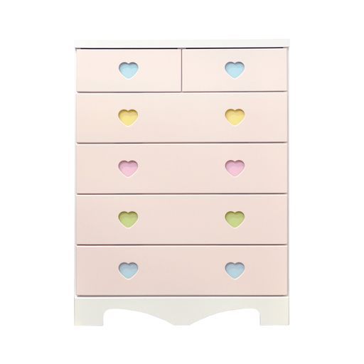ピンキーライティング　アルファタカバ　ピンクの木製チェスト タンス　箪笥 Amazon.co.jp: アルファタカバ ポップハート パステルピンク 幅75cm