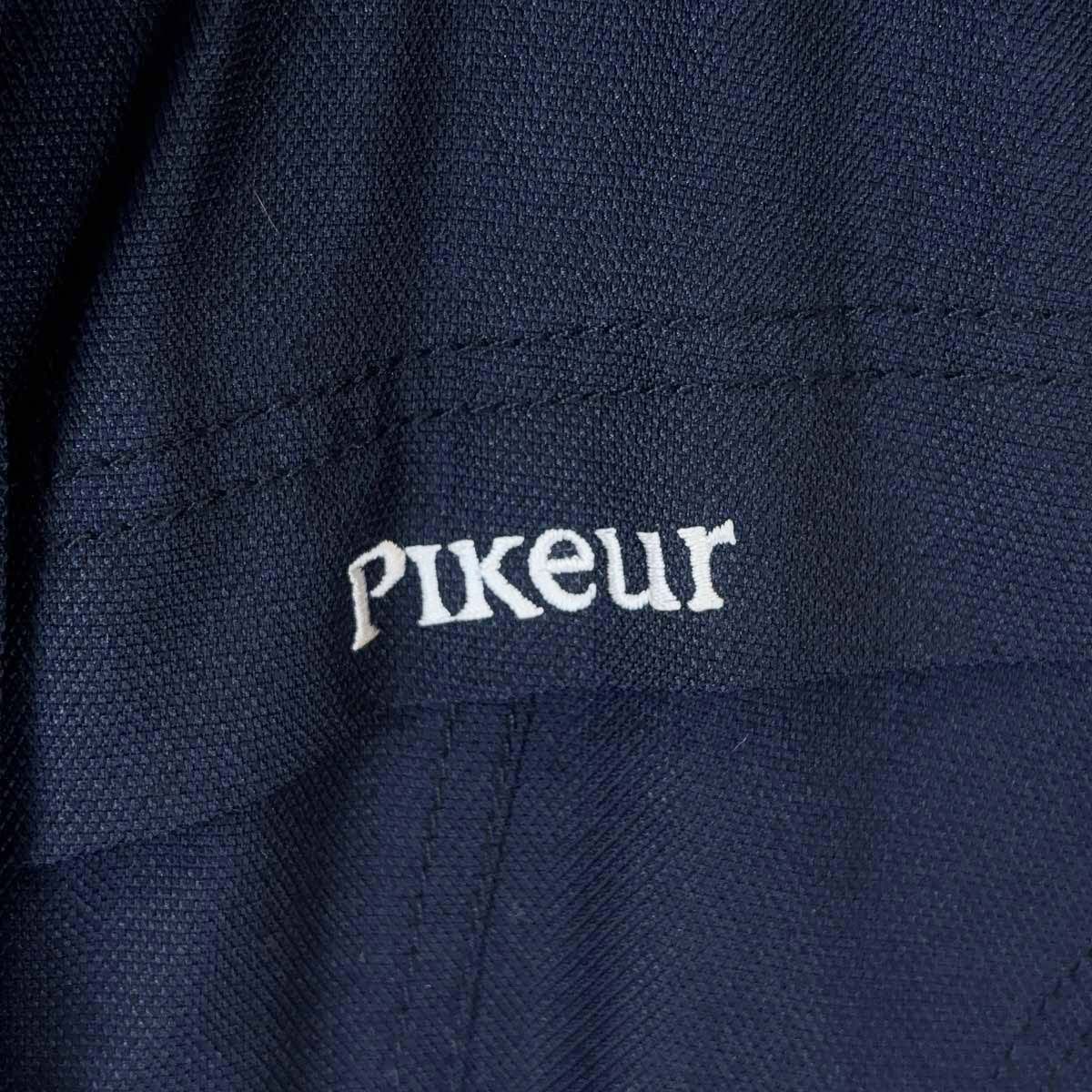 ピカー 中綿ジャケット 防水 38 ブラック 602001 レディース PIKEUR フード ファー取り外し 乗馬 馬術