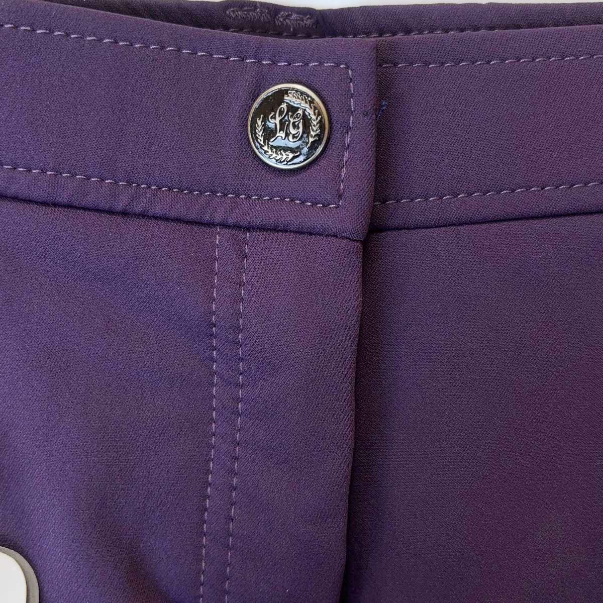 HKM Lauria Garrelli ローリア ギャレリィ キュロット パンツ フルシート 40 パープル レディース 乗馬ズボン 馬術