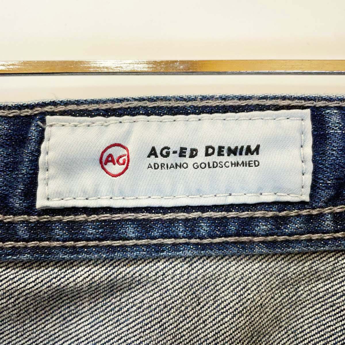 AG-ED DENIM エイジド MATCHBOX デニムパンツ ストレッチ 31 ダメージ 