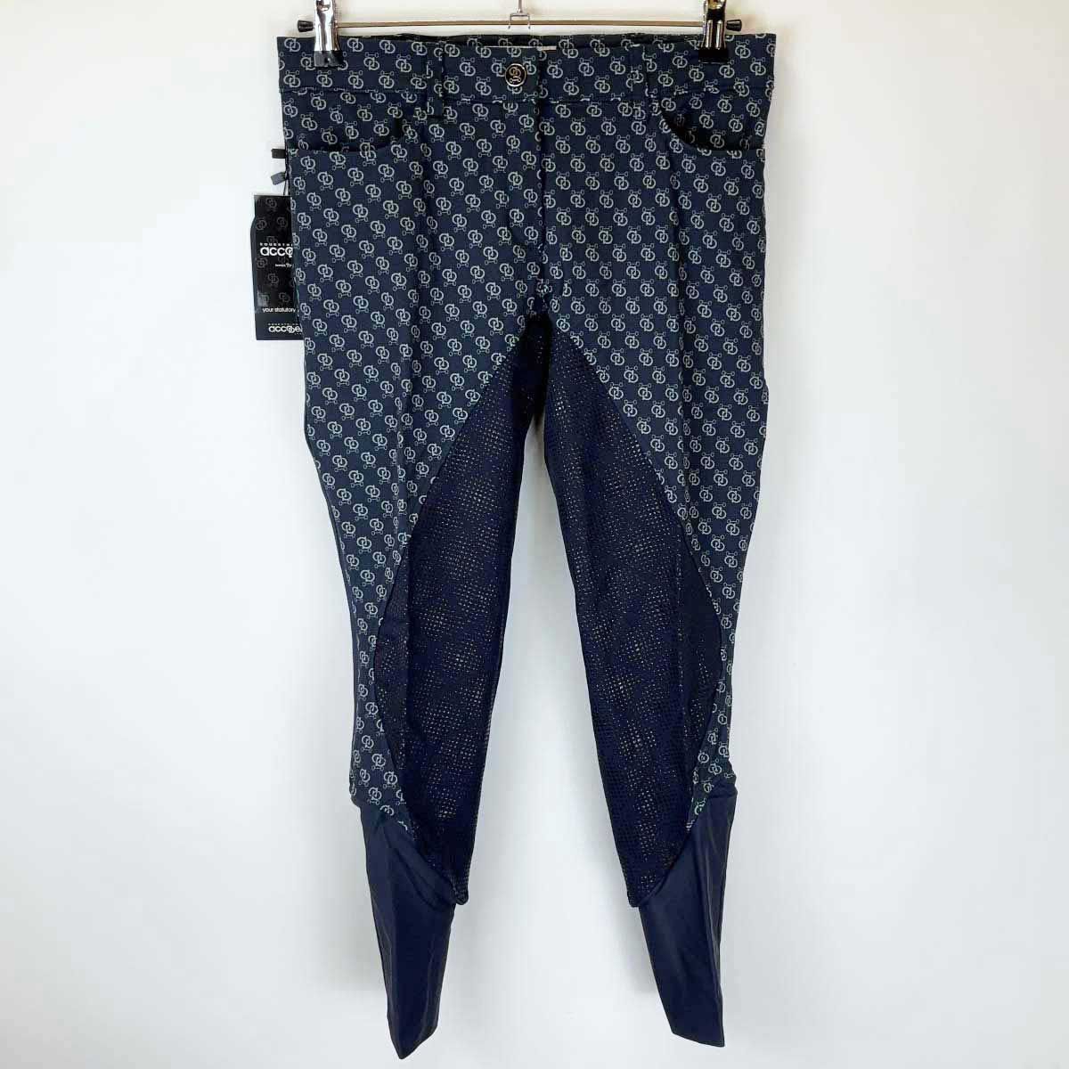 Accademia Italiana アカデミアイタリアーナ キュロット パンツ パワーグリップ 44 ネイビー レディース 乗馬ズボン 馬術