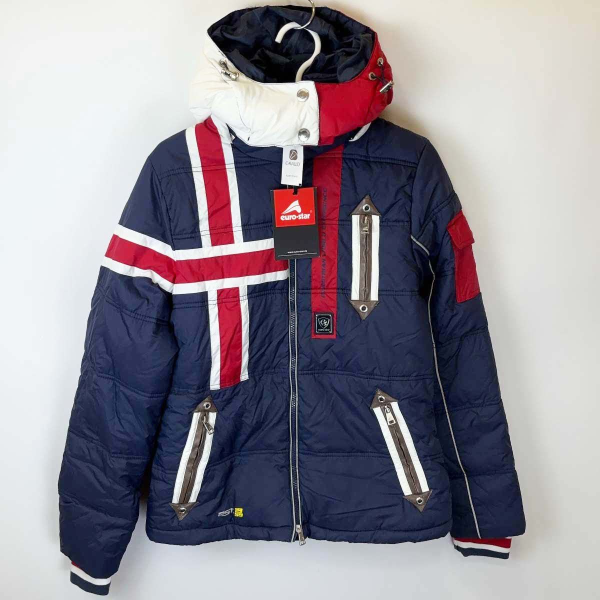 ユーロスター ジップアップ ライディングジャケット Damen Marissa M ネイビー レディース euro-star 乗馬 馬術