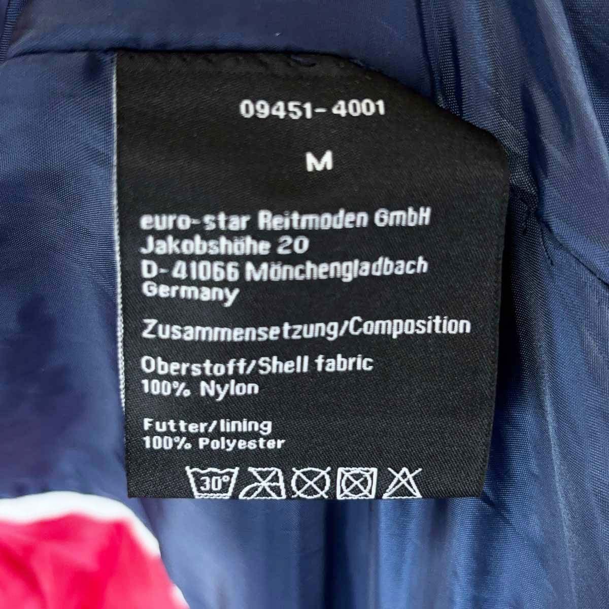 未使用】ユーロスター ジップアップ ライディングジャケット Damen 未使用】ユーロスター ジップアップ ライディングジャケット Damen