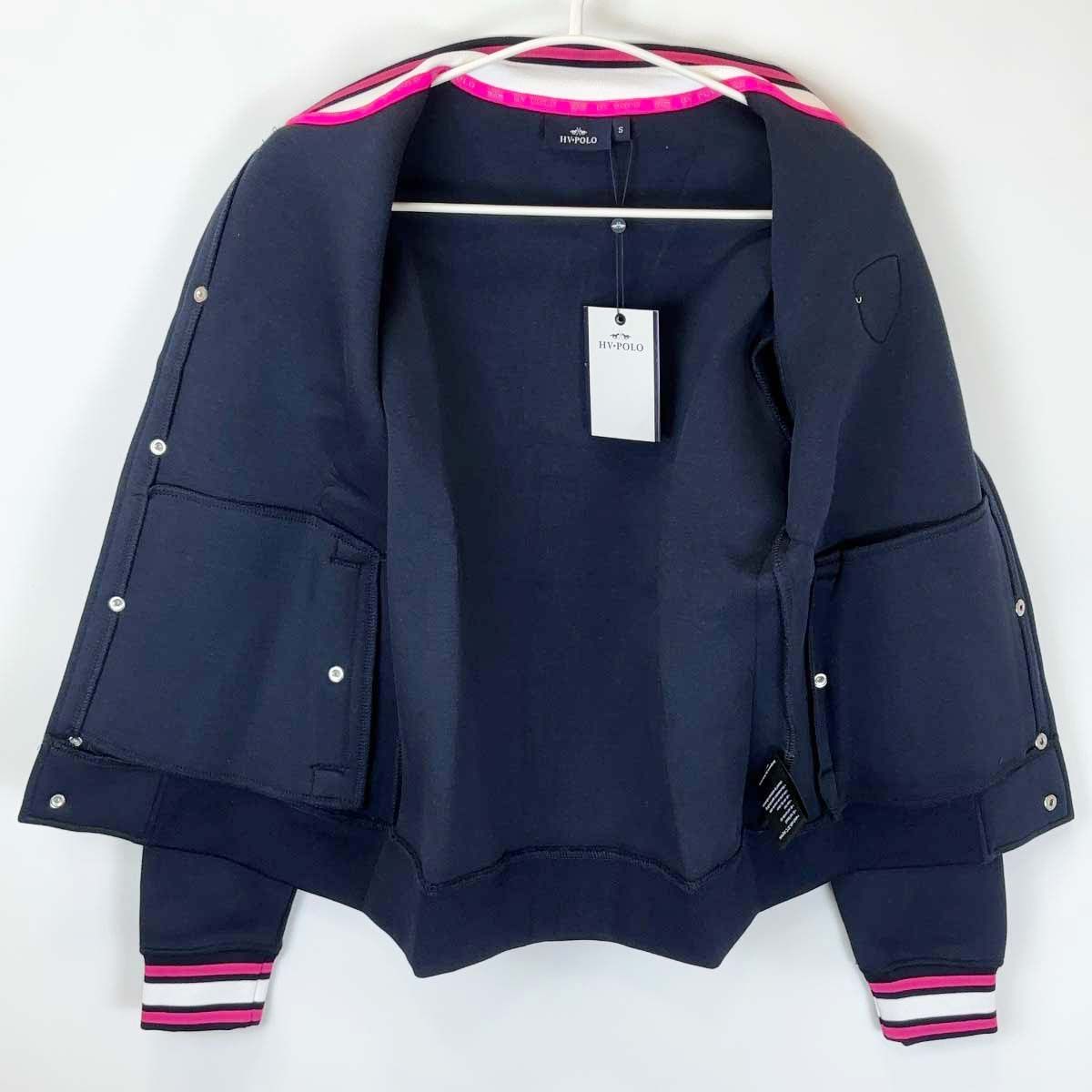 【未使用】HV POLO ボタンジャケット Sweater Button-up Chessy S ネイビー 121199 レディース 乗馬 馬術 中古・未使用品】HV POLO ボタンジャケット Sweater Button-up Chessy