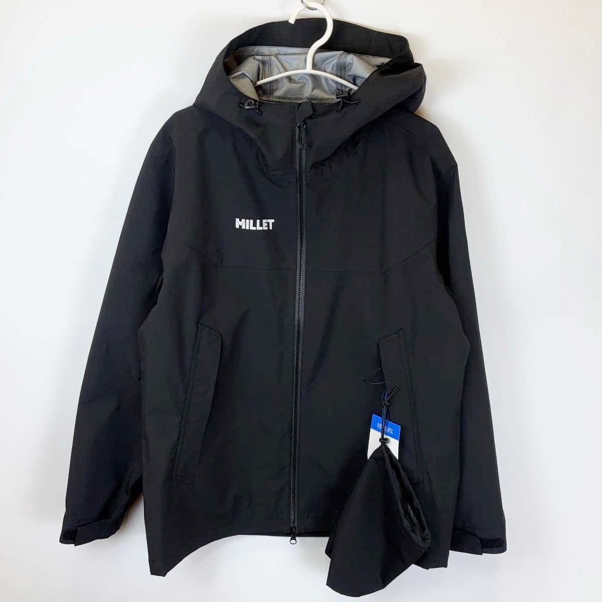ミレー タンペート ジャケット L ブラック メンズ MILLET 3レイヤー防水透湿レインジャケット アウトドア アウター