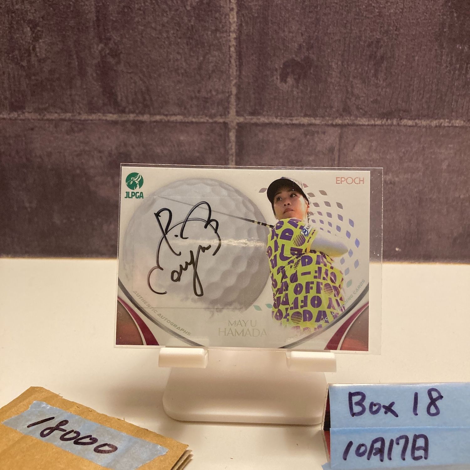 2020 Epoch 濱田茉優 Mayu Hamada 14 20 直筆サインカード JLPGA 女子プロゴルフ カード