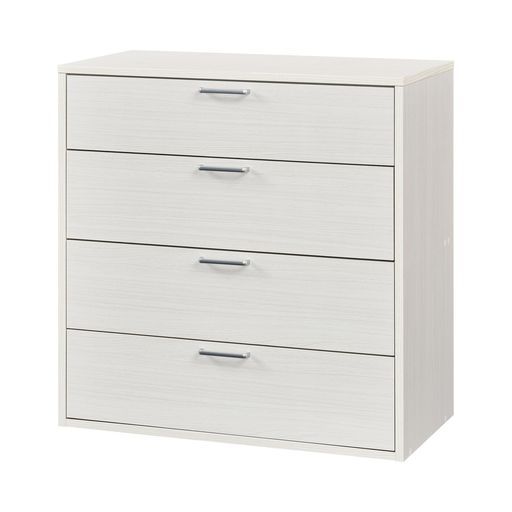 白井産業チェストタンス衣類収納ワイドタイプ同シリーズで 自由自在一人暮らしの部屋や狭いスペースにぴったりサイズホワイト白木目ベーシックデザイン幅78.2 x奥行39.5 x高さ80