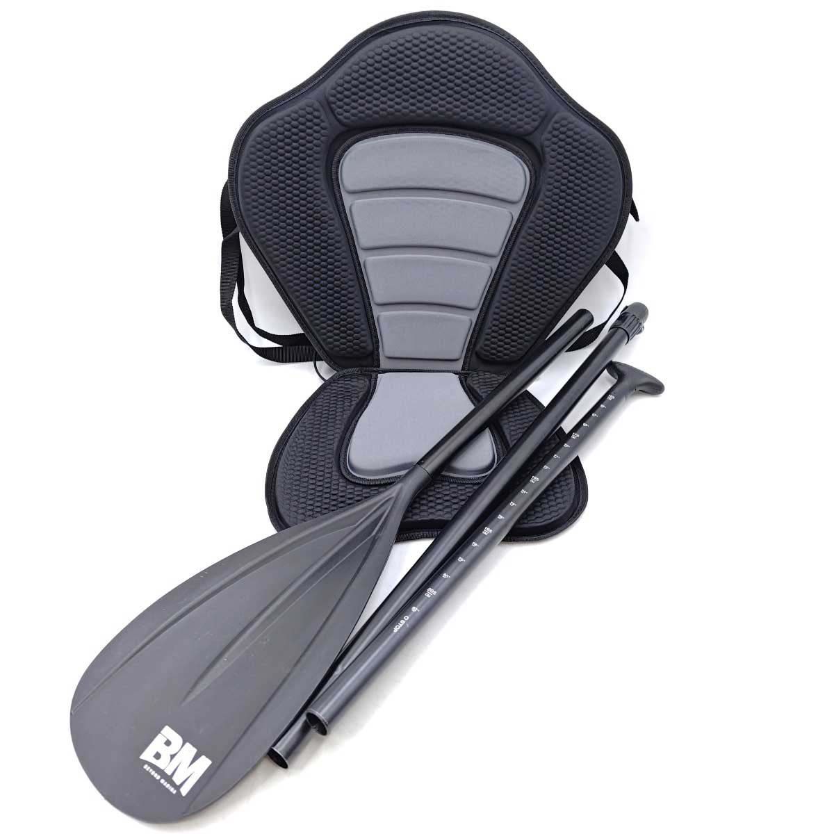 BEYOND MARINA BM SUP スタンドアップパドル 3ピース 160～205cm ブレード幅19.7cm ブラック サップ シート付き
