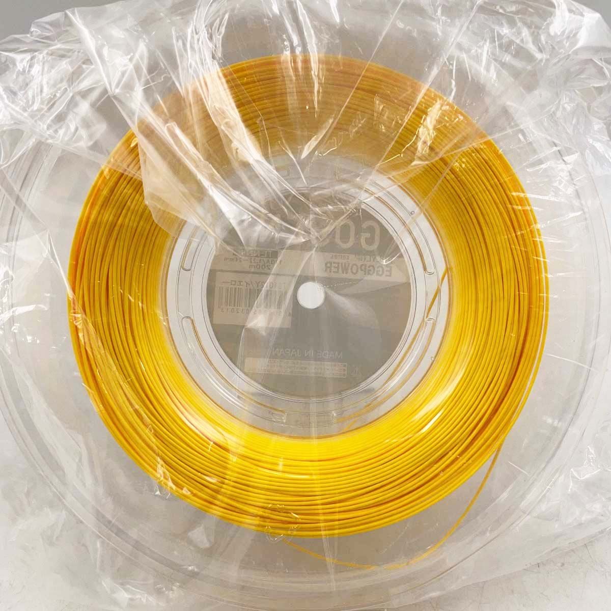 【未使用】ゴーセン エッグパワー 17 EGGPOWER 硬式 テニス ストリング ガット ロール POLYLON 200m イエロー TS1012Y GOSEN 1.22-1.24mm 未使用】ゴーセン エッグパワー 17 EGGPOWER 硬式 テニス ストリング