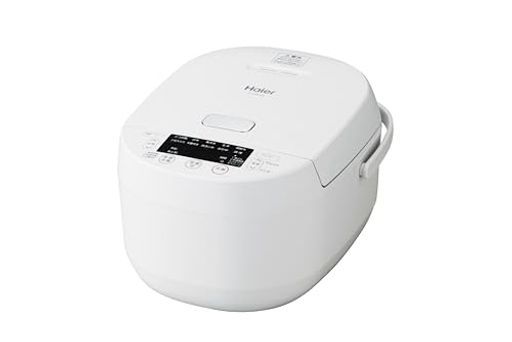 ハイアール Haier JJ M 56 B W ホワイト5 5合炊きマイコンジャー炊飯器内ぶた 調圧弁 と側面 底面 ふたの3方向のヒーターで甘みを引き出す あつ旨炊き 低温調理ツイン温度センサー大火