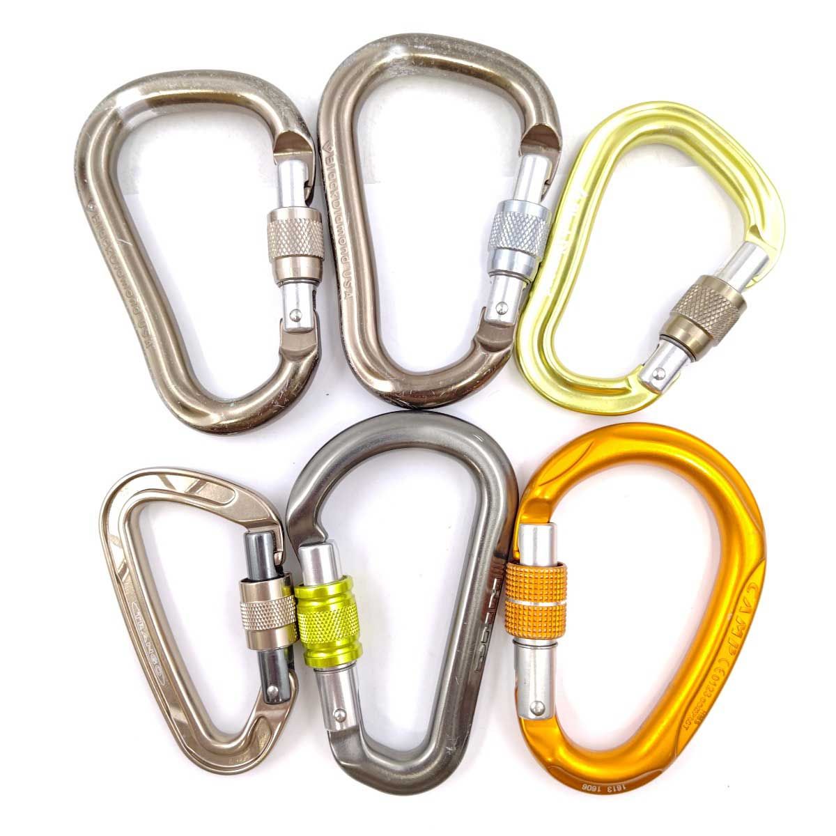 6点セット DMMブラックダイヤモンド TRANGO CAMP スクリューロック カラビナ 登山 クライミング 高所作業