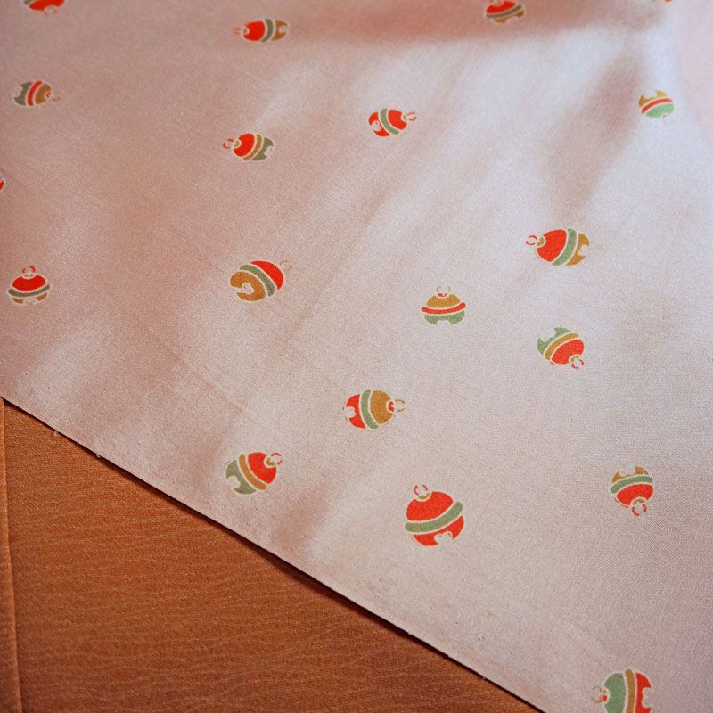  正絹羽織 雲取り暈しに花丸文刺繡 未仕立て 仮絵羽 羽織 着物 浴衣