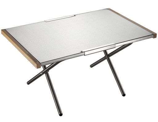 南湖ギア 焚き火テーブルラージファイアテーブルステンレスエンボス加工20114 T 380