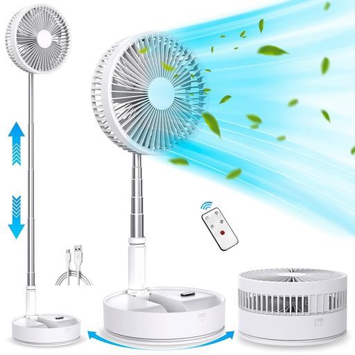 Namiokaリビング扇風機折りたたみ扇風機コードレス8インチ折り畳み伸縮